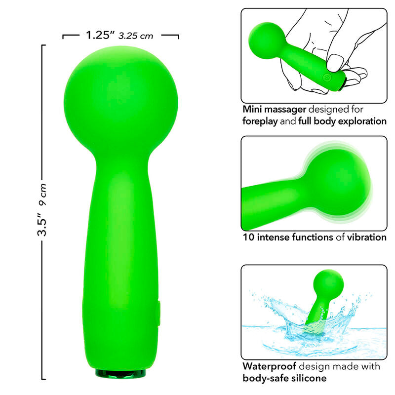 Vibromasseur Mini The Bubbly Vibe Neon Vibes 10 Vibrations IPX7 - CalExotics