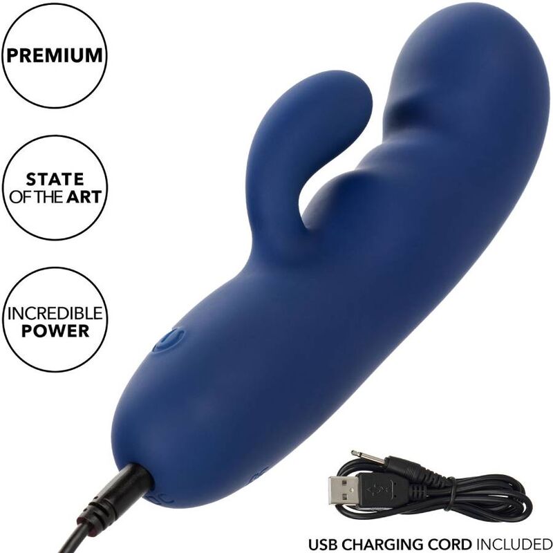 Vibromasseur Point G Cashmere Silk Duo Double Moteur 10 Vitesses - CalExotics