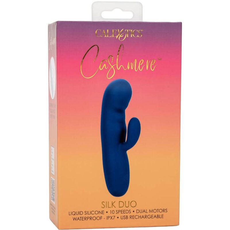 Vibromasseur Point G Cashmere Silk Duo Double Moteur 10 Vitesses - CalExotics