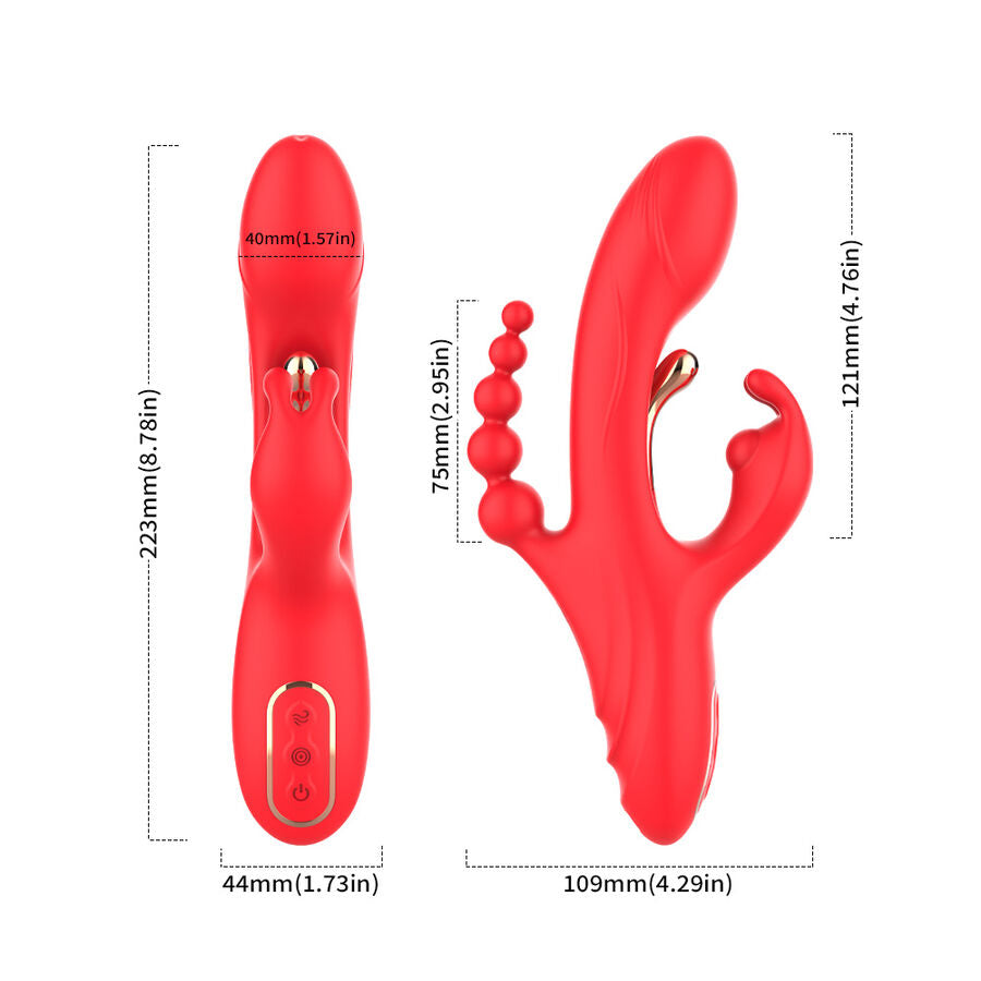 Vibromasseur Point G et Clitoris Double Stimulation 18 Modes Rechargeable - Armony