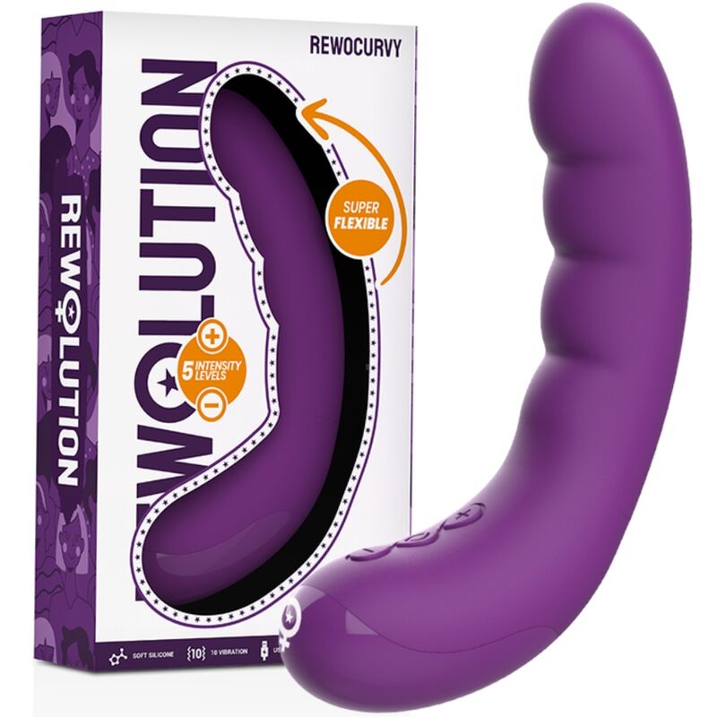 Vibromasseur Point G Flexible Rewocurvy 10 Modes Rechargeable IPX7 - Rewolution