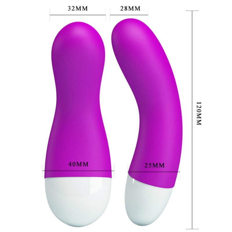 Vibromasseur Point G Ian Silicone 30 Vibrations Rechargeable - Pretty Love