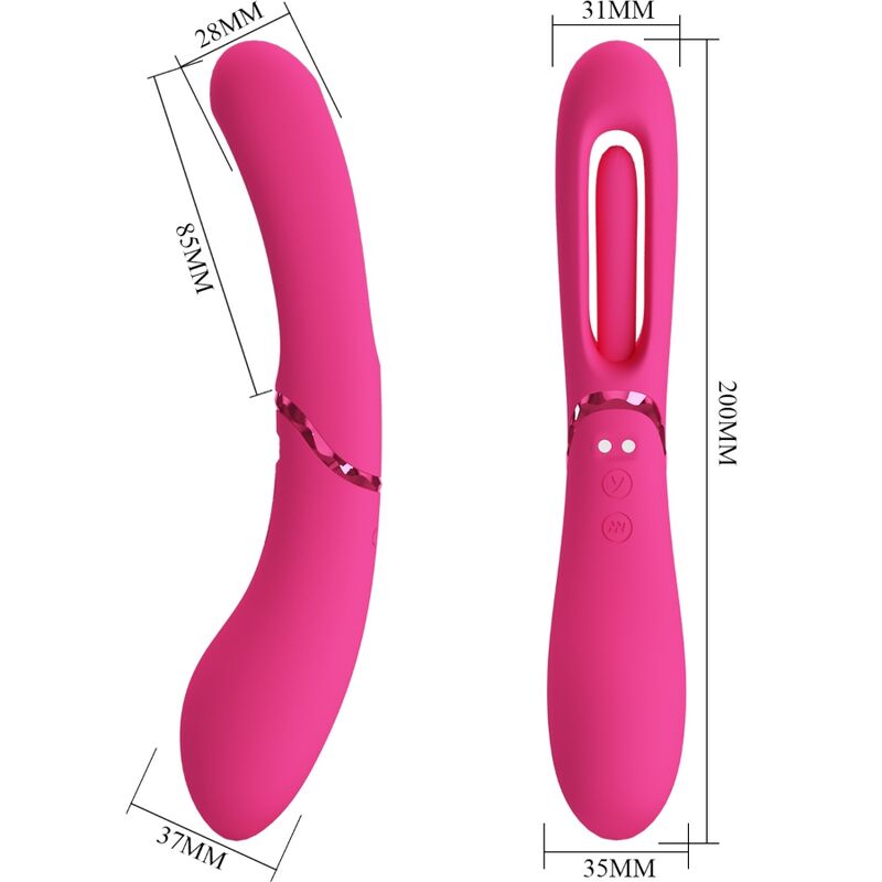 Vibromasseur Point G Lexie Mouvement Come-Hither 7 Vibrations - Romance