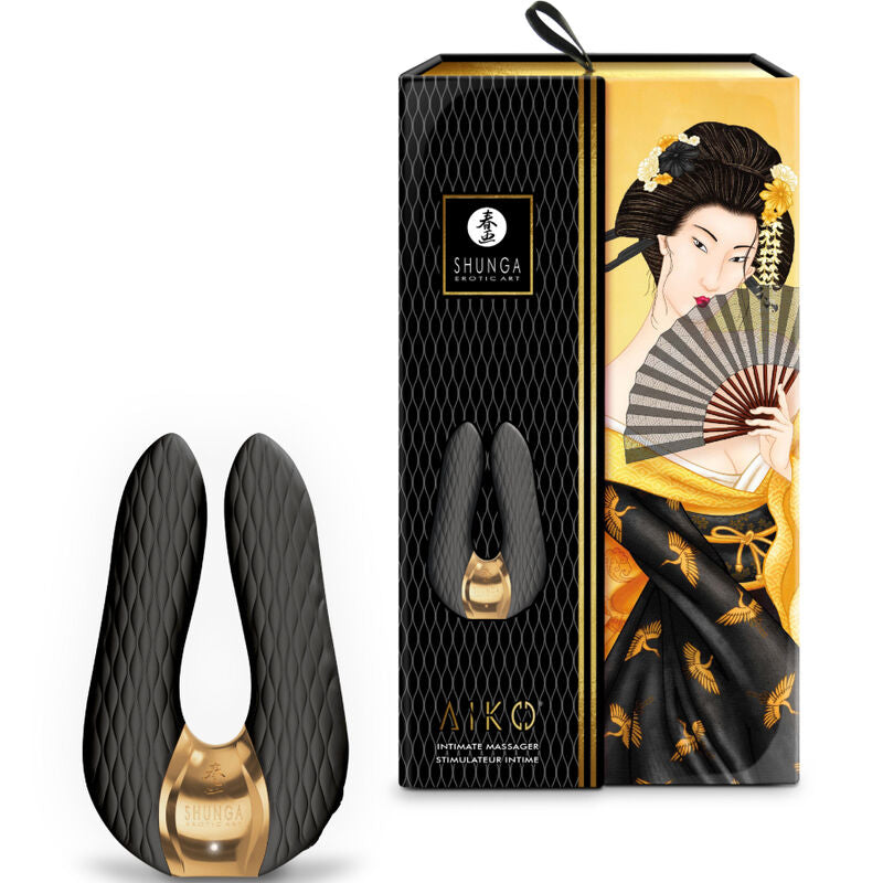 Vibromasseur Polyvalent Aiko Silicone Rechargeable Étanche 3 Coloris - Shunga