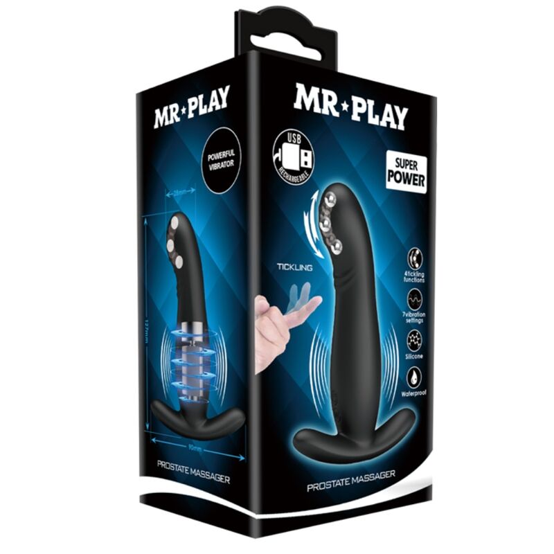 Vibromasseur Prostate Rechargeable 7 Vibrations Étanche Silicone - Mr Play