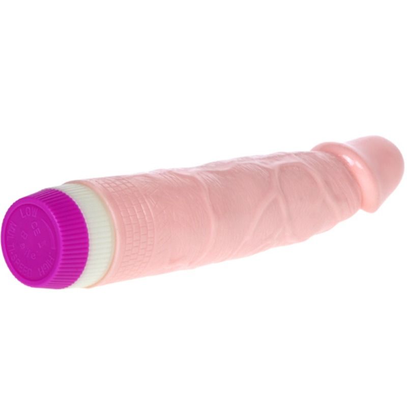 Vibromasseur Réaliste Débutant 21,5 cm Multivitesse Veiné - Baile