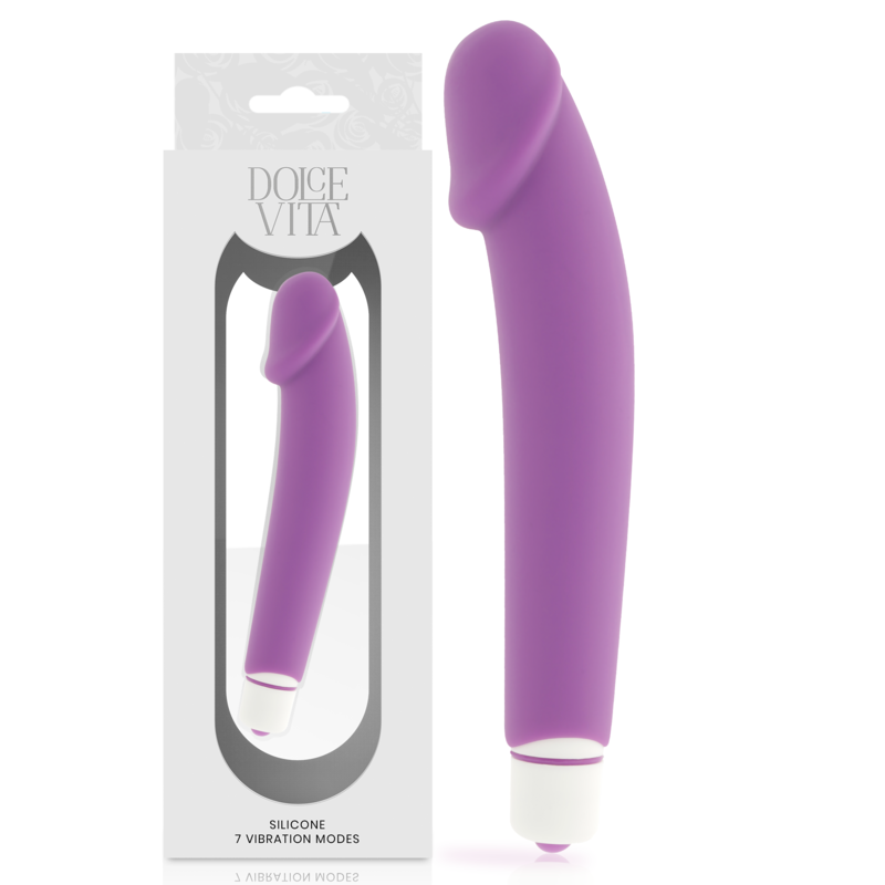 Vibromasseur Réaliste Silicone - 7 Modes de Vibration - Dolce Vita