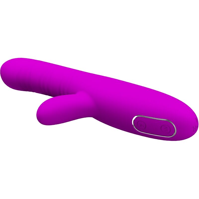 Vibromasseur Rabbit Angélique Va-et-Vient Point G 12 Vibrations USB - Pretty Love