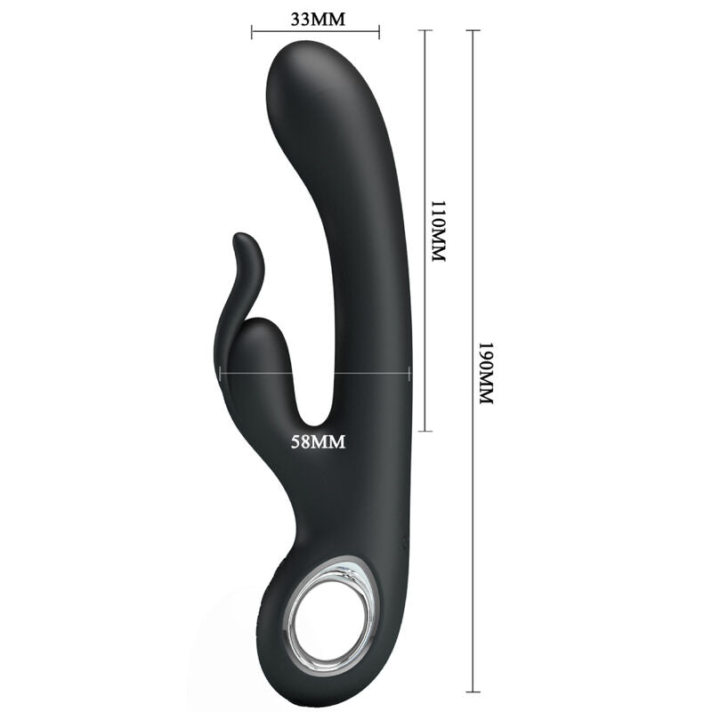 Vibromasseur Rabbit Carina Chauffant 7 Modes Rechargeable - Pretty Love