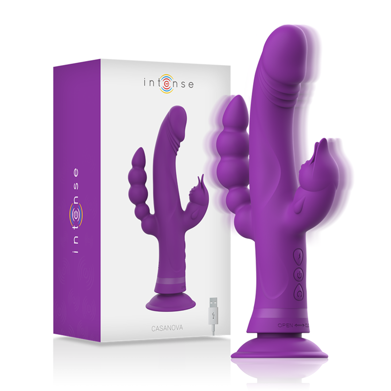 Vibromasseur Rabbit Casanova Triple Moteur 30 Modes Rechargeable - Intense
