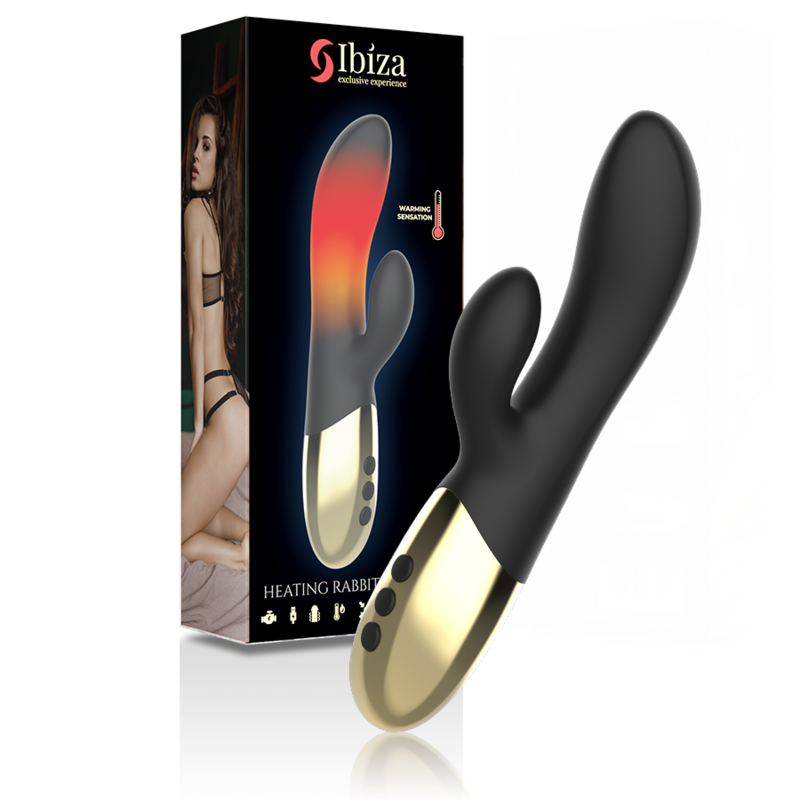 Vibromasseur Rabbit Chauffant 10 Vibrations Double Moteur Rechargeable - Ibiza Technology