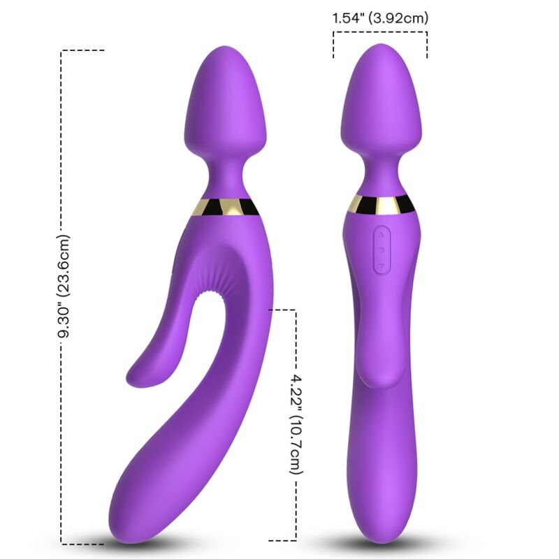 Vibromasseur Rabbit Col Flexible - 2x9 Modes Silicone - Armony