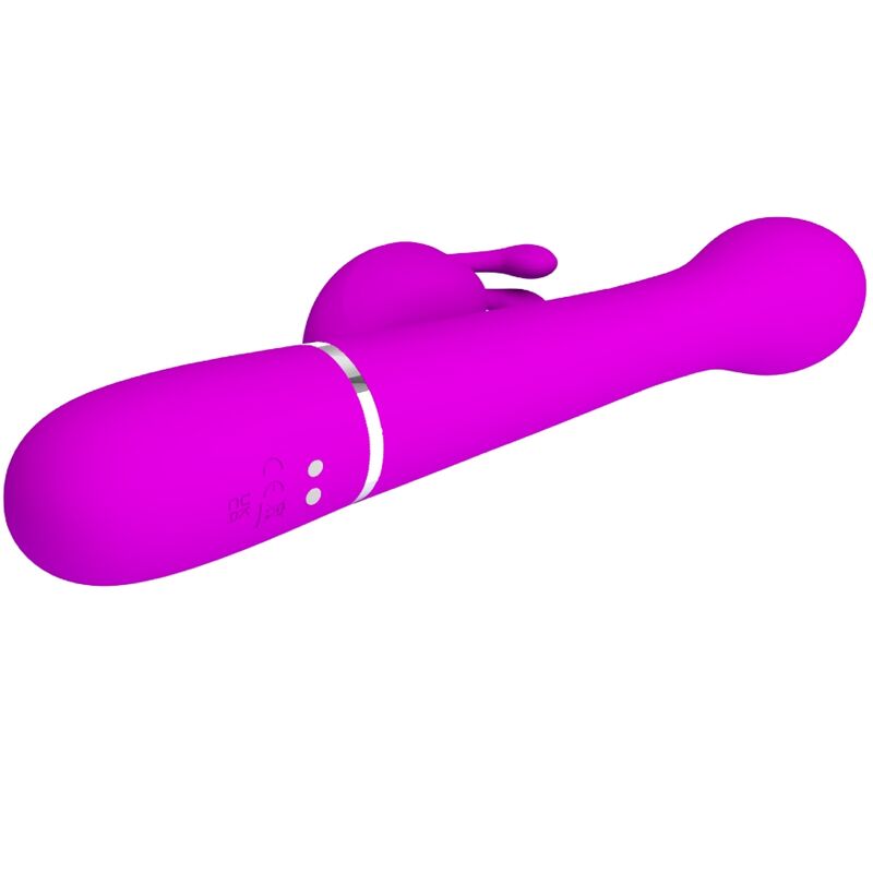 Vibromasseur Rabbit Dejon 3-en-1 Perles Rotatives Rechargeable - Pretty Love