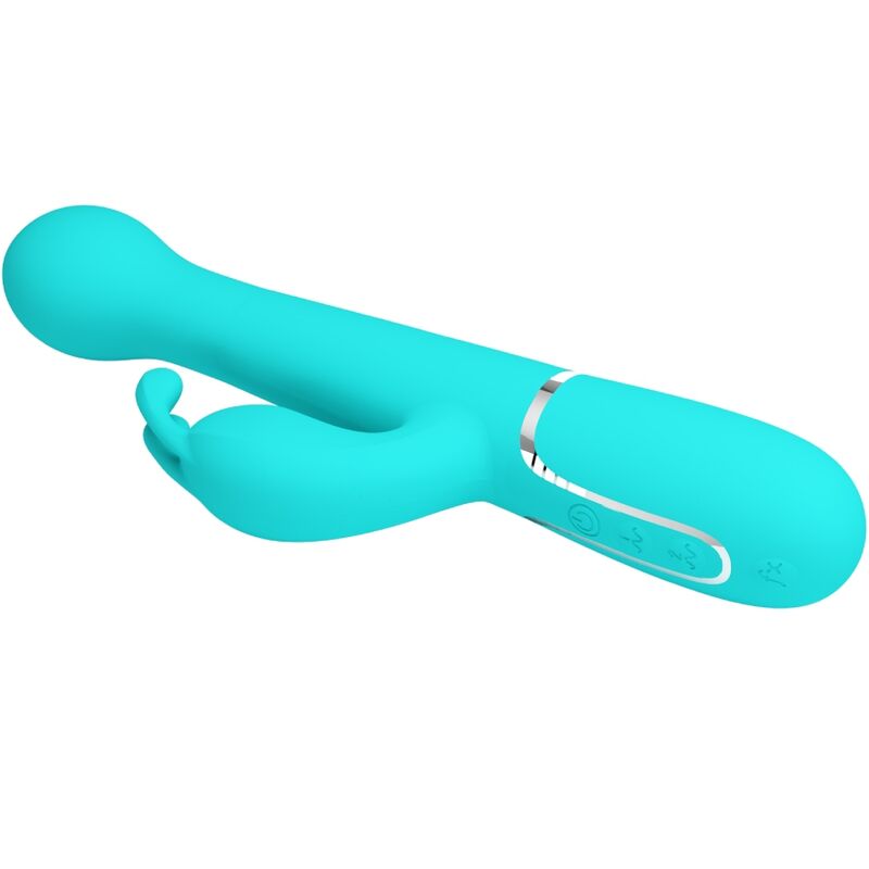 Vibromasseur Rabbit Dejon 3-en-1 Rotation Perles Rechargeable - Pretty Love