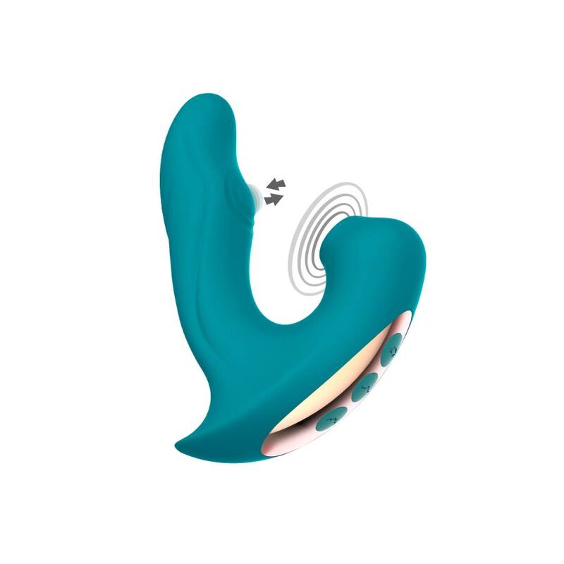 Vibromasseur Rabbit Eternal Love Vibe Triple Stimulation Vert - Xocoon