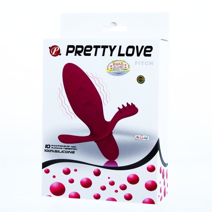 Vibromasseur Rabbit Fitch Double Stimulation 10 Modes Silicone - Pretty Love