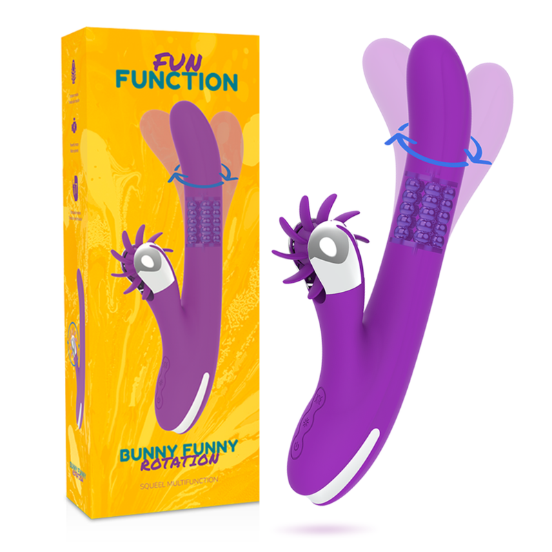 Vibromasseur Rabbit Funny Rotation 2.0 Perles Rotatives 7 Modes - Fun Function