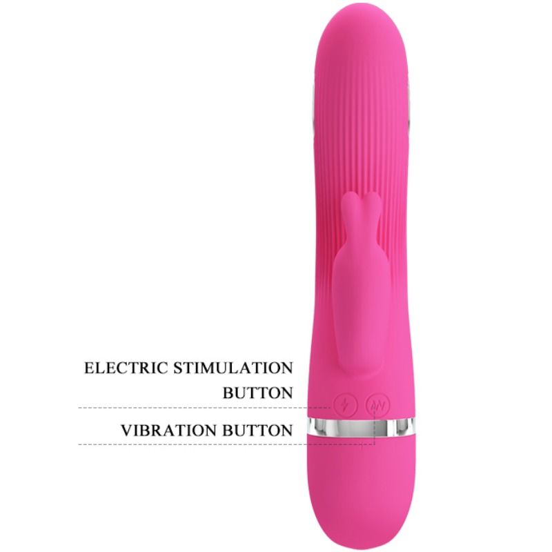 Vibromasseur Rabbit Électrostimulation Ingram 7 Modes Rechargeable - Pretty Love