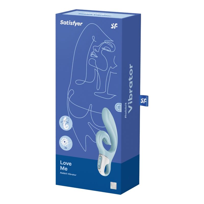Vibromasseur Rabbit Love Me Double Moteur 12 Fonctions IPX7 - Satisfyer