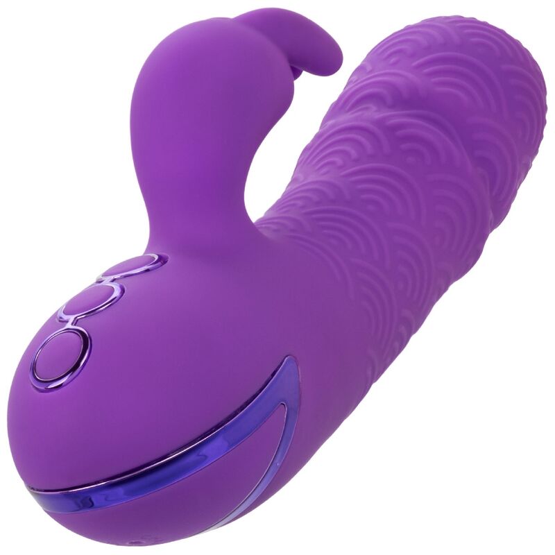 Vibromasseur Rabbit Manhattan Beach Marvel Poussée 10 Vibrations IPX7 - Calexotics