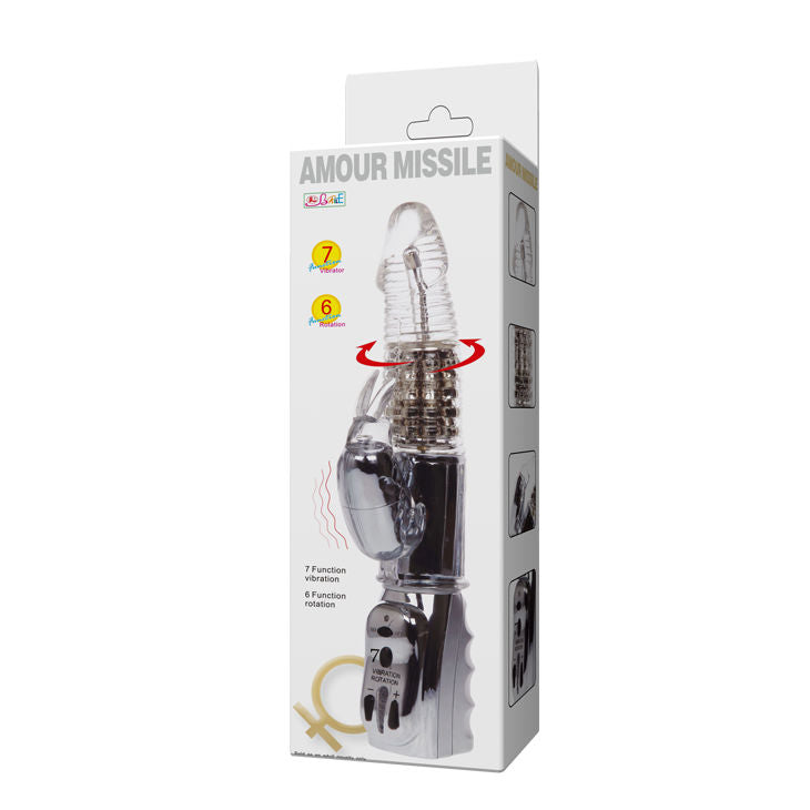 Vibromasseur Rabbit Rotatif Missile Amour Perles Rotatives 28 Modes - Baile