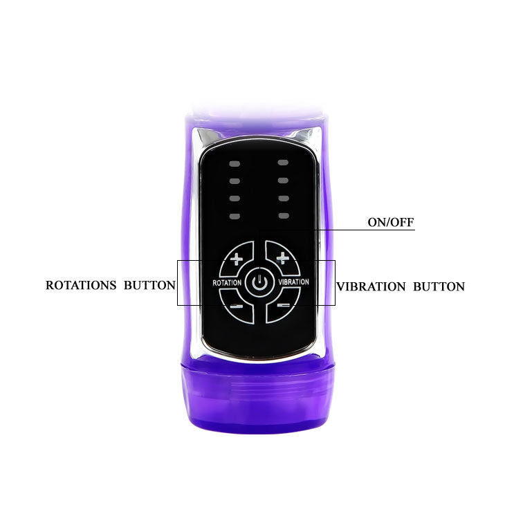 Vibromasseur Rabbit Rotatif Passion Baron Boules Métal 4+4 Fonctions - Baile