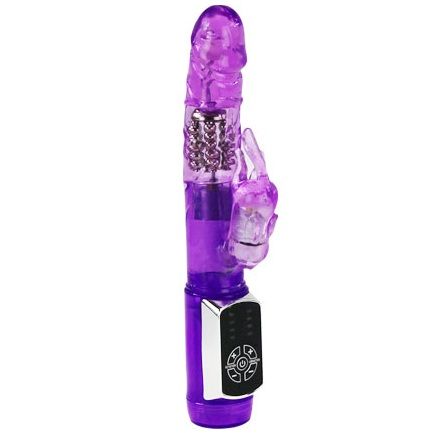 Vibromasseur Rabbit Rotatif Passion Baron Boules Métal 4+4 Fonctions - Baile