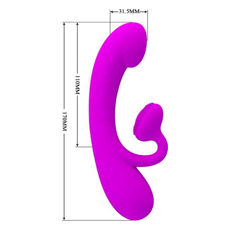 Vibromasseur Rabbit Sincere Palette Clitoridienne 10 Vibrations USB - Pretty Love
