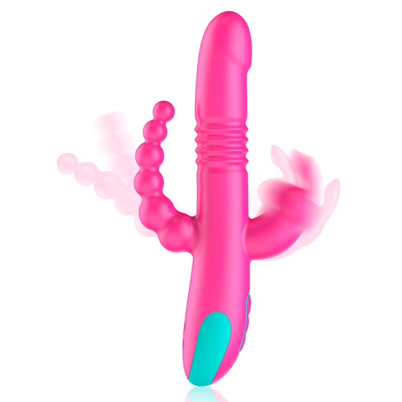Vibromasseur Rabbit Triple Stimulation Donald WatchMe Propulseur - Happy Loky