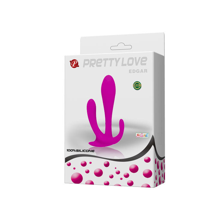 Vibromasseur Triple Stimulation Edgar Silicone Vaginal Anal Clitoris - Pretty Love