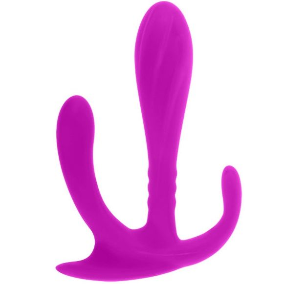 Vibromasseur Triple Stimulation Edgar Silicone Vaginal Anal Clitoris - Pretty Love