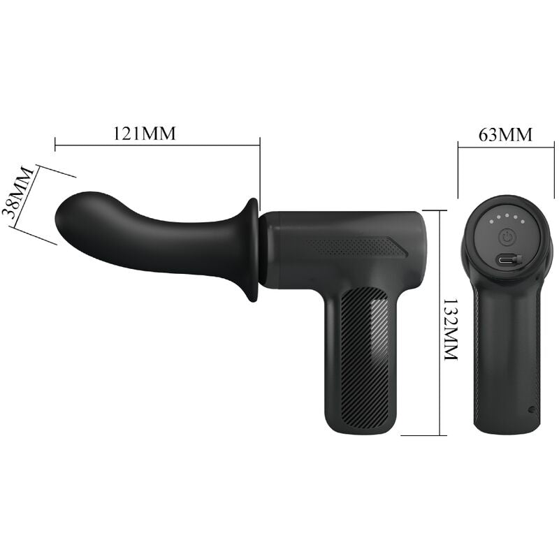 Vibromasseur Wand DJ Doctor 5 Réglages de Poussée USB-C - Pretty Love