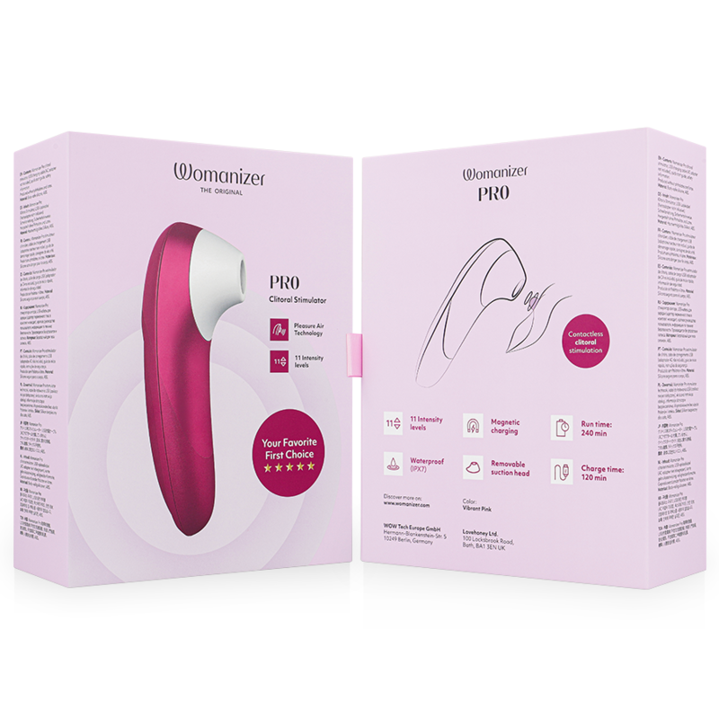 Womanizer Pro - Pleasure Air - 11 Intensités IPX7