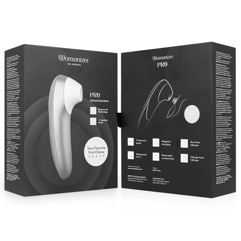 Womanizer Pro - Pleasure Air - 11 Intensités IPX7